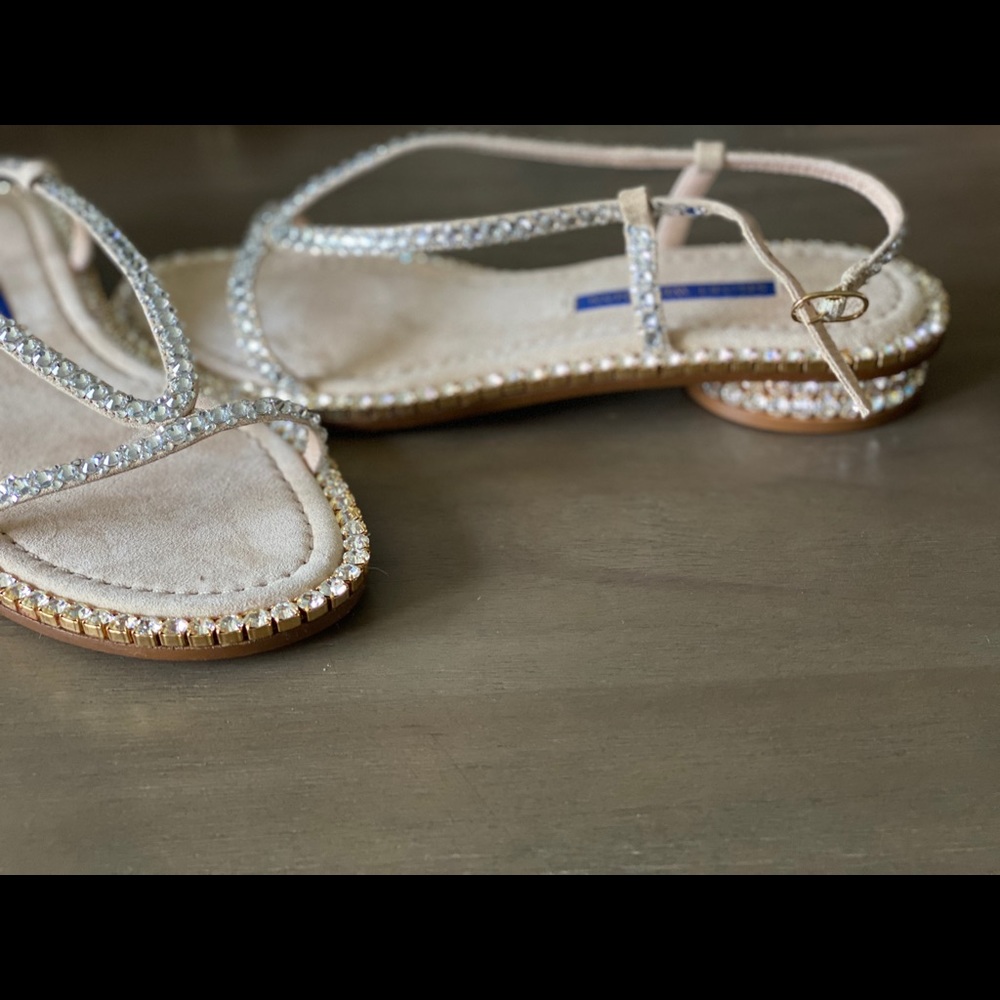 Stunning rhinestone Stuart Weitzman sandals